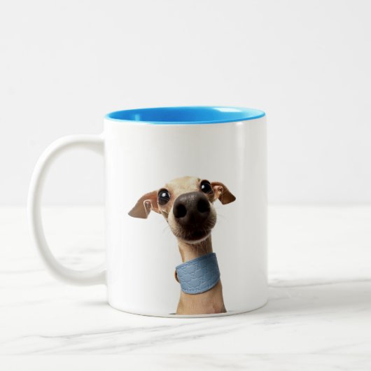 カスタムペットフォト|Meeko ツートーンマグカップ (左)