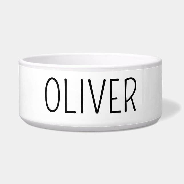 カスタムペットボウルドッグボパーソナライズされたール ボウル (正面)