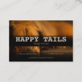 カスタムペットボーディングホテルシッティングサービス 名刺 (裏面)