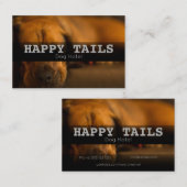 カスタムペットボーディングホテルシッティングサービス 名刺 (正面/裏面)