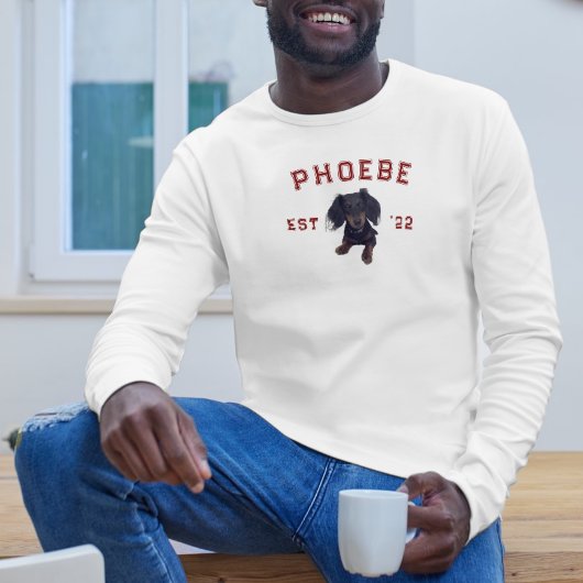 カスタムペットポートレートと大学文字のアーチ名 スウェットシャツ