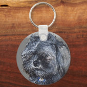 カスタムペットポートレートキーチェーン キーホルダー (正面)