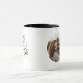 カスタムペットポートレートドッグママムドイツシェパード マグカップ (中央)