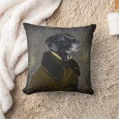 カスタムペットポートレート絵画の傑出した男 クッション (ブランケット)
