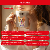 カスタムペットマグッパーソナライズされたグ/フォトコーヒーマグカップ コーヒーマグカップ