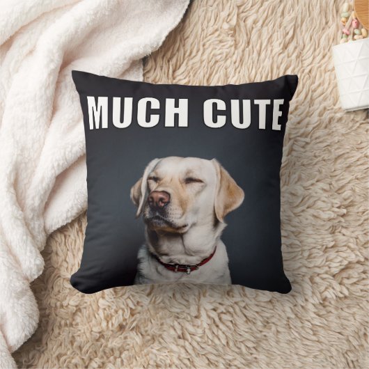 カスタムペット写真おもしろい多くかわいいミームスタイル クッション (ブランケット)