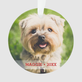 カスタムペット写真かわいい犬キャットクリスマスツリー オーナメント