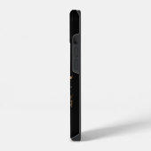 カスタムペット写真と名前のスマホケース - モダンなデザイン iPhoneケース (左側面)