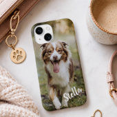 カスタムペット写真と名前入り Case-Mate iPhoneケース