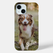 カスタムペット写真と名前入り Case-Mate iPhoneケース (裏面)