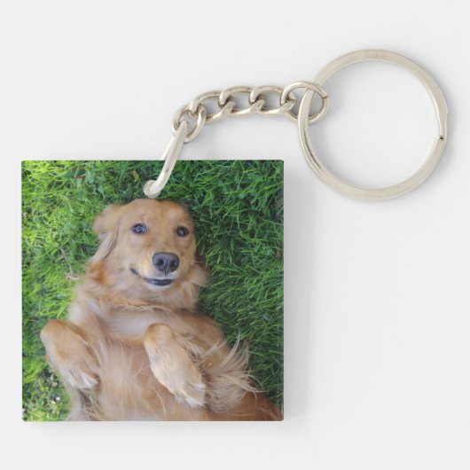 カスタムペット写真キーチェーン キーホルダー (裏面)