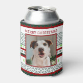 カスタムペット写真クリスマススタッビーホルダー居心地の良い 缶クーラー (缶正面)