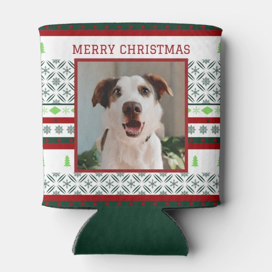 カスタムペット写真クリスマススタッビーホルダー居心地の良い 缶クーラー (裏面)