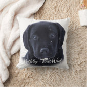 カスタムペット写真シンプル犬ラバーキープサケ クッション (ブランケット)