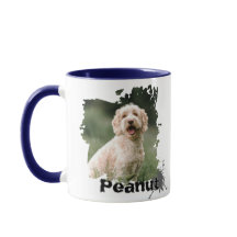 カスタムペット写真マパーソナライズされたグ – 犬/猫名