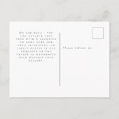 カスタムペット写真メリークリスマスホリデー ポストカード (裏面)