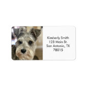 カスタムペット写真差出人住所 ラベル (正面)
