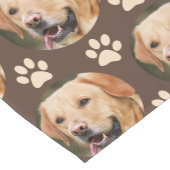 カスタムペット写真柄ドッグブラウン ショートテーブルランナー (コーナー)