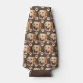 カスタムペット写真柄ドッグブラウン ボトルクーラー (正面)