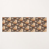 カスタムペット写真柄ドッグブラウン ヨガマット (正面(横))