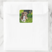 カスタムペット写真画像 スクエアシール (バッグ)