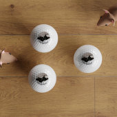 カスタムペット写真黒猫ゴルパーソナライズされたフボール ゴルフボール