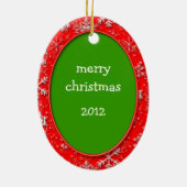 カスタムペット写真・記念撮影（両面） セラミックオーナメント (裏面)