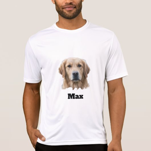 カスタムペット写真Tシャツ|名前入り犬S Tシャツ (正面)