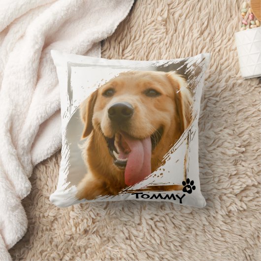 カスタムペット友達の写真&名前装飾用クッションギフト クッション (ブランケット)