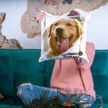 カスタムペット友達の写真&名前装飾用クッションギフト