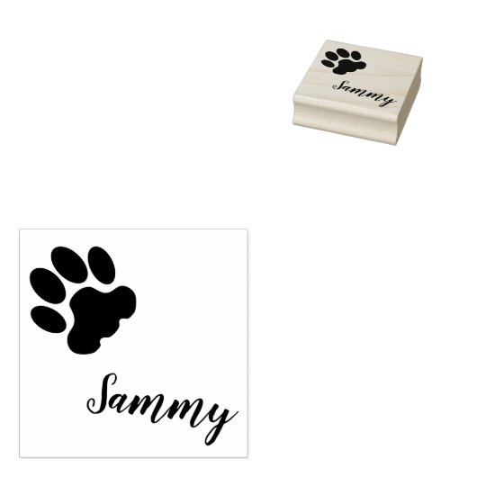 カスタムペット名スタンプ、カスタムペット名スタンプ、ポープリント ラバースタンプ (押印)