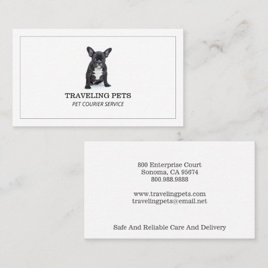 カスタムペット宅配便の名刺 名刺 (正面/裏面)