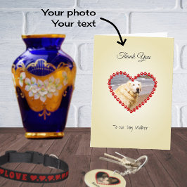 カスタムペット感謝してい写真 カード