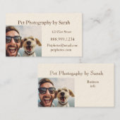 カスタムペット撮影おもしろい 名刺 (正面/裏面)