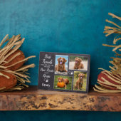 カスタムペット犬のメモリアルポープリントフォトコラージュ フォトプラーク (側面)