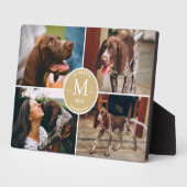 カスタムペット犬の写真コラージュ フォトプラーク (側面)