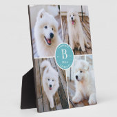 カスタムペット犬の写真コラージュ フォトプラーク (側面)