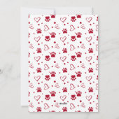 カスタムペット犬の写真最高のパパの日 シーズンカード (裏面)