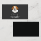 カスタムペット犬の名前パーソナライズされた 名刺 (正面/裏面)