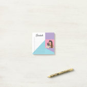 カスタムペット犬の愛犬編集可能文字リスト ポストイット (デスク上)