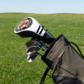 カスタムペット犬の猫の写真おもしろいギフト白黒 ゴルフヘッドカバー (インサイチュ)