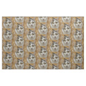 カスタムペット犬の猫写真パターン ファブリック (ファットクウォーター)