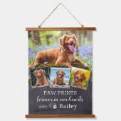 カスタムペット犬の記念パーソナライズされた4写真 吊り下げ型タペストリー (正面)