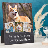 カスタムペット犬の記念悔やみや弔慰記念4写真 フォトプラーク