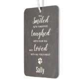 カスタムペット犬の記念撮影 カーエアーフレッシュナー (左)