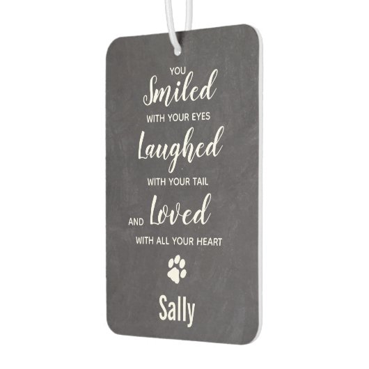 カスタムペット犬の記念撮影 カーエアーフレッシュナー (左)