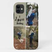 カスタムペット犬コラージュ写真iPhoneケース Case-Mate iPhoneケース (裏面)