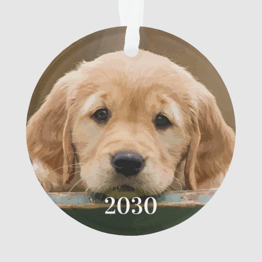 カスタムペット犬パーソナライズされた愛愛記念 オーナメント (裏面)