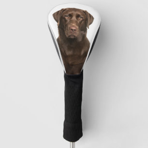カスタムペット犬フォトチョコレートラブラドール ゴルフヘッドカバー