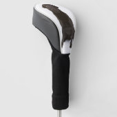 カスタムペット犬フォトブラックラブラドール ゴルフヘッドカバー (アングル)